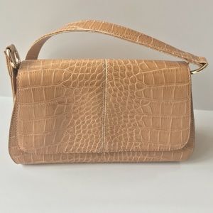 Liz Claiborne Purse/Bag Beige Alligator Embossed